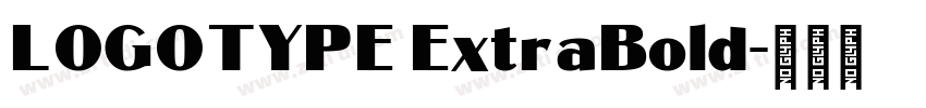 LOGOTYPE ExtraBold字体转换